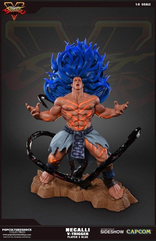 Necalli V-Trigger Player 2 Blue Statue 1:6 Scale