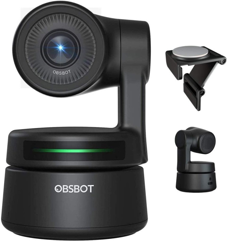 OBSBOT Tiny 1080P PTZ Webcam - Live Stream & Yüz Takip & 3 Eksen Gimbal & 2x Zoom