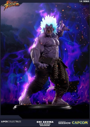 Oni Akuma Mad Demon Statue - Thumbnail