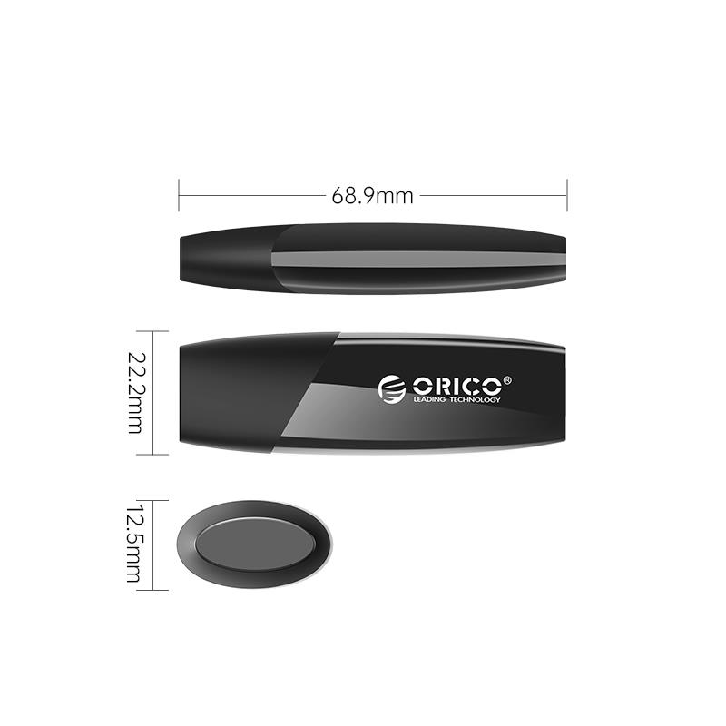 ORCIO-USB2.0 U disk 4GB (USB-A) Siyah