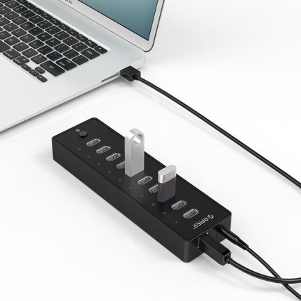 ORICO-10 Ports USB2.0 HUB (USB2.0*10) 100cm USB2.0 A TO B - Thumbnail