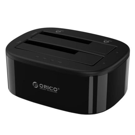 ORICO-2.5 / 3.5 inch 2 Bay USB3.0 1 to 1 Clone Hard Drive Dock - Thumbnail