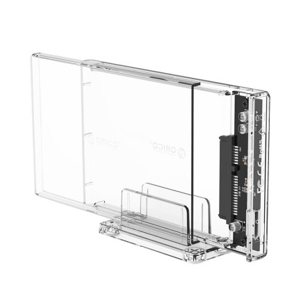 ORICO - ORICO-2.5 inch Transparent USB3.0 Hard Drive Enclosure with Stand (USB3.0 Micro-B)