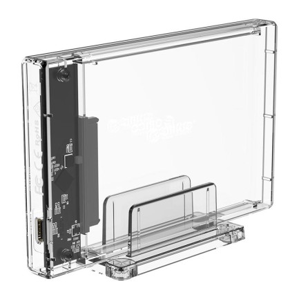 ORICO - ORICO-2.5 inch Transparent USB3.0 Hard Drive Enclosure with Stand (USB3.1 Type-C)