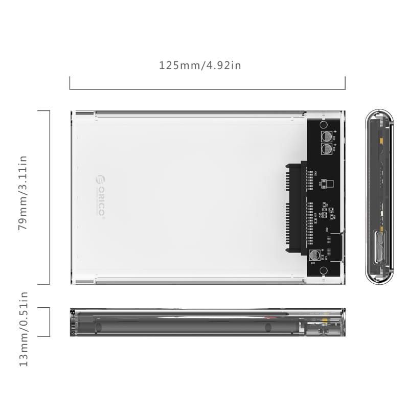 ORICO-2.5'' USB3.0 SATA 3 hard drive external enclosure