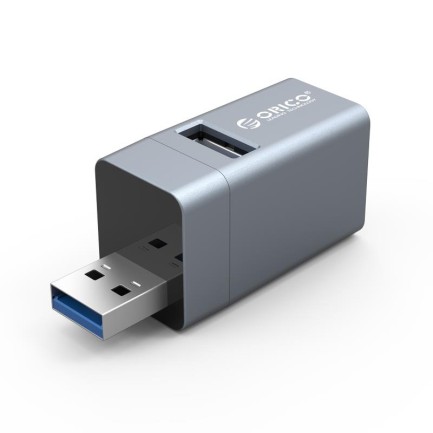 ORICO-3 IN 1 MINI USB HUB Gri - Thumbnail