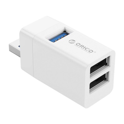 ORICO-3 IN 1 MINI USB HUB (USB3.0*1,USB2.0*2) Beyaz - Thumbnail