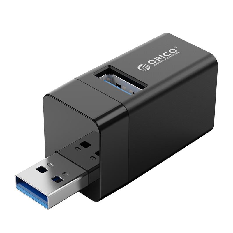 ORICO-3 IN 1 MINI USB HUB (USB3.0*1,USB2.0*2) Siyah