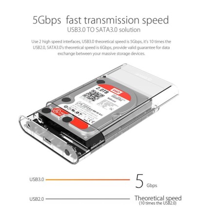 ORICO-3.5 inch Type-C External Hard Drive Enclosure - Thumbnail