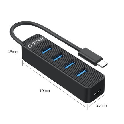 ORICO-4 Ports USB 3.0 Type-C HUB (USB-A 3.0*4) - Thumbnail