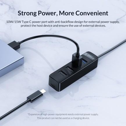 ORICO-4 Ports USB 3.0+USB2.0 HUB (USB-A 3.0*1, USB-A 2.0*3) - Thumbnail