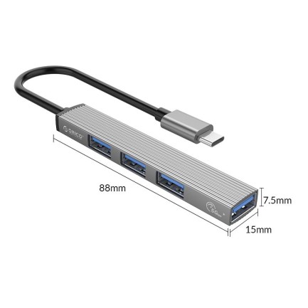 ORICO 4 Ports USB-A To USB3.0 HUB (USB3.0*1, USB2.0*3) - Thumbnail