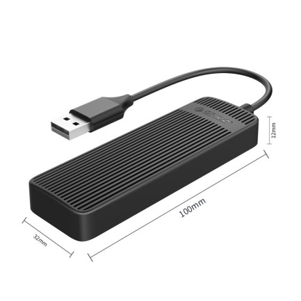 ORICO-4 Ports USB2.0 HUB (USB2.0 Type-A*4) Siyah - Thumbnail