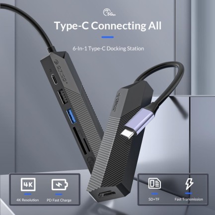 ORICO 5 In 1 Multifunctional Docking Station - Thumbnail