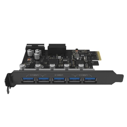 ORICO - ORICO-5 Ports USB3.0 PCI-E Expansion Card with Dual Chip