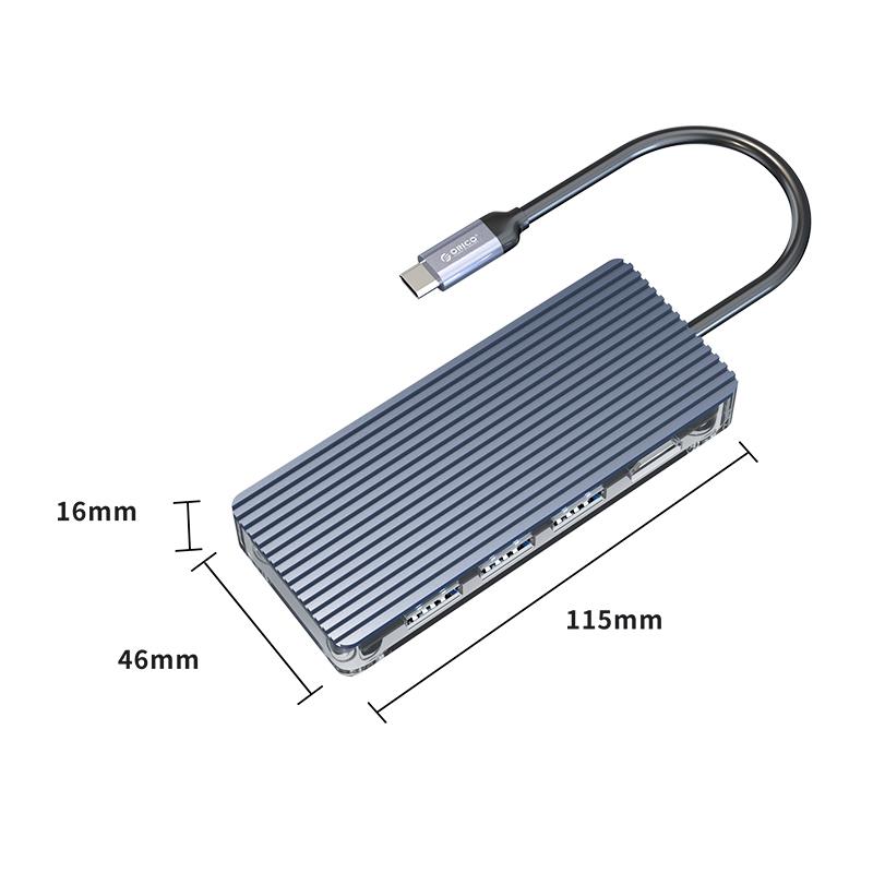 ORICO-6 in 1 Type-C Multifunctional Docking Station (TF/SD)