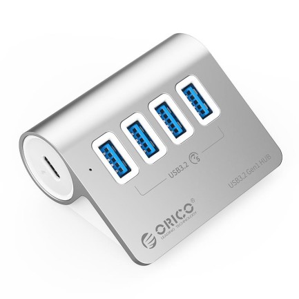 ORICO - Orico Aluminum Alloy 4-Port USB3.2 Gen 1 Type-A HUB