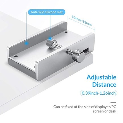 ORICO-Clip-type USB3.0 HUB with Card Reader (USB3.0 Type-A * 2(Blue)/ SD * 1) - Thumbnail