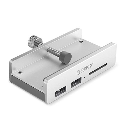 ORICO - ORICO-Clip-type USB3.0 HUB with Card Reader (USB3.0 Type-A * 2(Blue)/ SD * 1)