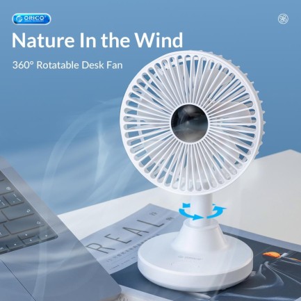 ORICO-Oscillating Desk Fan Beyaz - Thumbnail