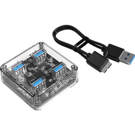 ORICO - ORICO-Transparent 4 ports USB 3.0 HUB (USB3.0 Type-A*4)