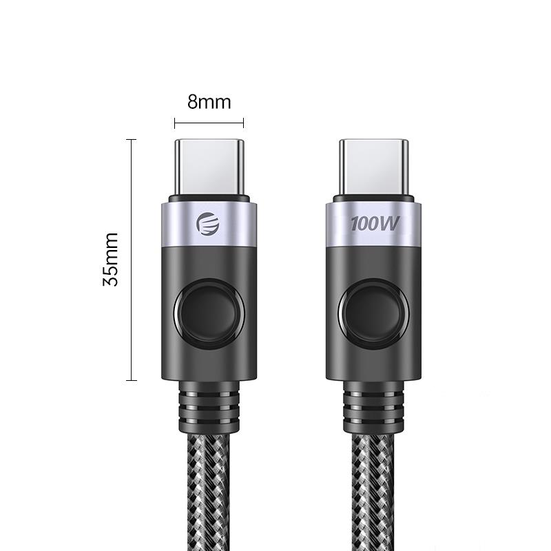 ORICO Type-C to Type-C Laptop PD 100W Fast Charge & Data Cable 1.5m Siyah