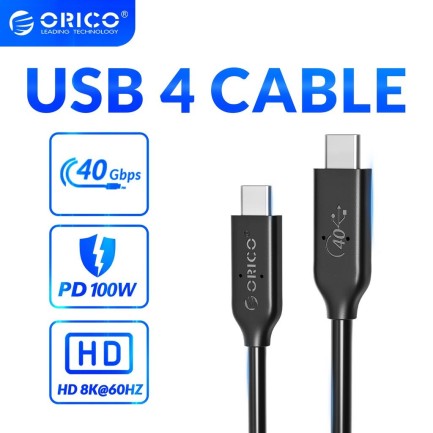 ORICO-USB 4.0 Data Cable 80cm - Thumbnail