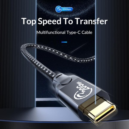 ORICO-USB-C3.2 Gen2*2 high-speed data cable 50cm - Thumbnail