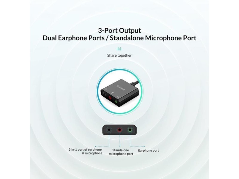 ORICO-USB multi-function external sound card - SKT3