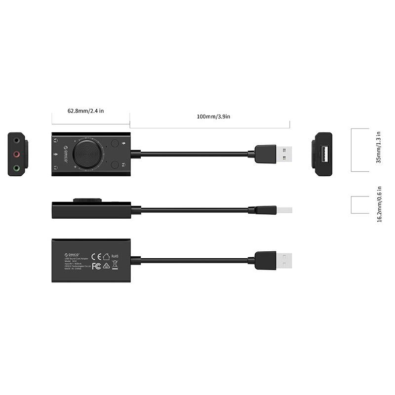 ORICO-USB multi-function external sound card 