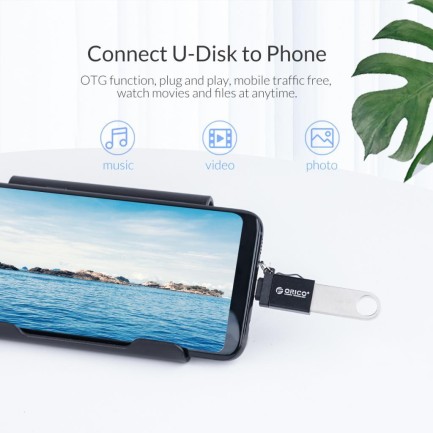 ORICO- USB3.0 A to Type C adapter Gümüş - Thumbnail