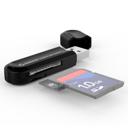 ORICO-USB3.0 Card Reader (TF*1, SD*1) Siyah - Thumbnail