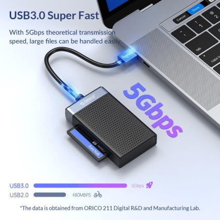 ORICO-USB3.0 Card Reader (USB-A 3.0) - Thumbnail