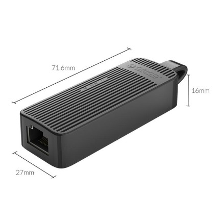 ORICO-USB3.0 TO RJ45 Adapter 1000Mbps Siyah - Thumbnail