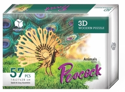 PERSHANG - Peacock Tavus Kuşu 3D Wooden Puzzle