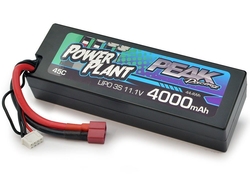 PEAK RACING - PEAK Power Plant Lipo 4000Mah 11.1v 45C (Black Deans Plug) 12AWG