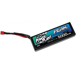 PEAK RACING - PEAK Power Plant Lipo 5000 11.1 V 45C (Black case, Deans Plug) 12AWG