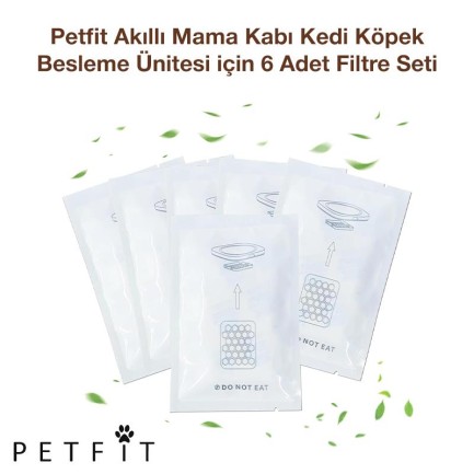Petfit - Petfit Akıllı Mama Kabı Kedi Köpek Besleme Ünitesi İçin Filtre Seti 6 Adet
