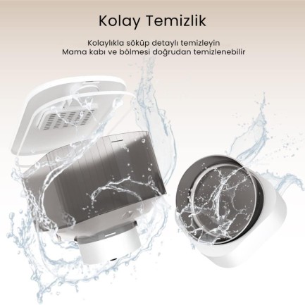 Petfit AutoDine X 5L Wi-Fi Kameralı Akıllı Otomatik Kedi Köpek Mama Kabı Besleme Ünitesi (Sesli Komut+Çelik Kase+APP Kontrol) - Thumbnail