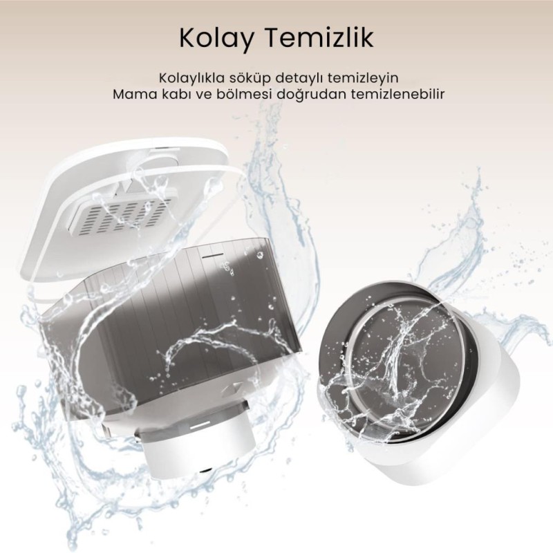 Petfit AutoDine X 5L Wi-Fi Kameralı Akıllı Otomatik Kedi Köpek Mama Kabı Besleme Ünitesi (Sesli Komut+Çelik Kase+APP Kontrol)