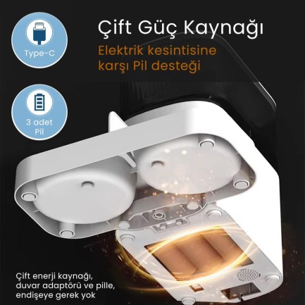 Petfit AutoDine X Plus 5L Wi-Fi Kameralı Çift Kase Akıllı Otomatik Kedi Köpek Mama Kabı Besleme Ünitesi (Sesli Komut+Çelik Kase+APP Kontrol) - Thumbnail