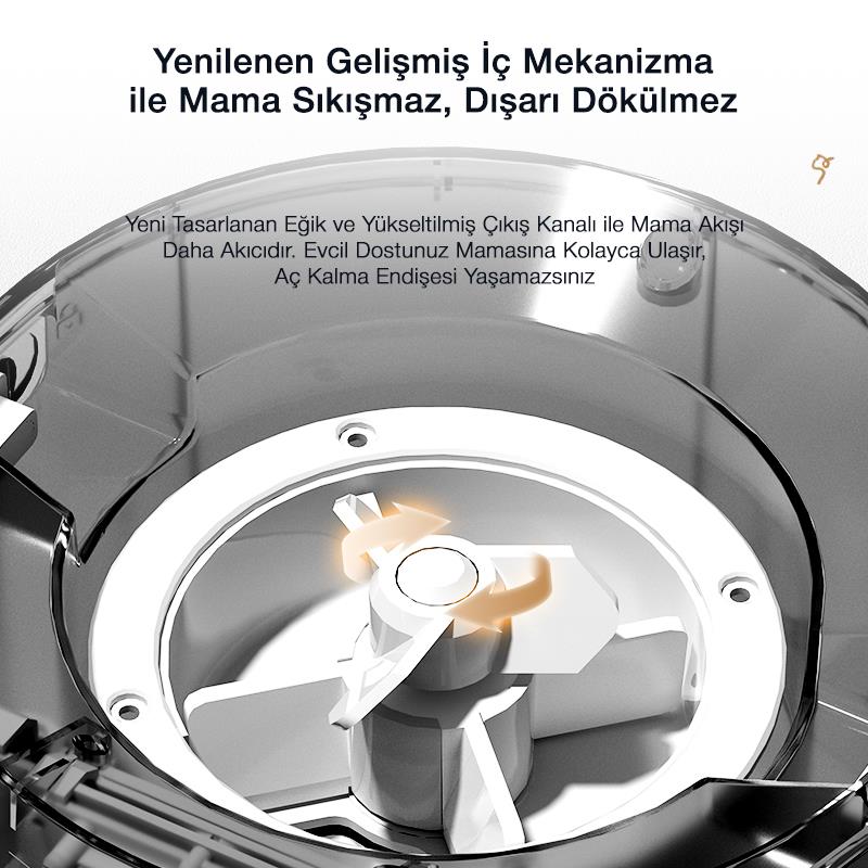 Petfit DU3L-WE 3L Wi-Fi Akıllı Otomatik Kedi Köpek Mama Kabı Besleme Ünitesi (Sesli Komut+Çelik Kase+APP Kontrol)