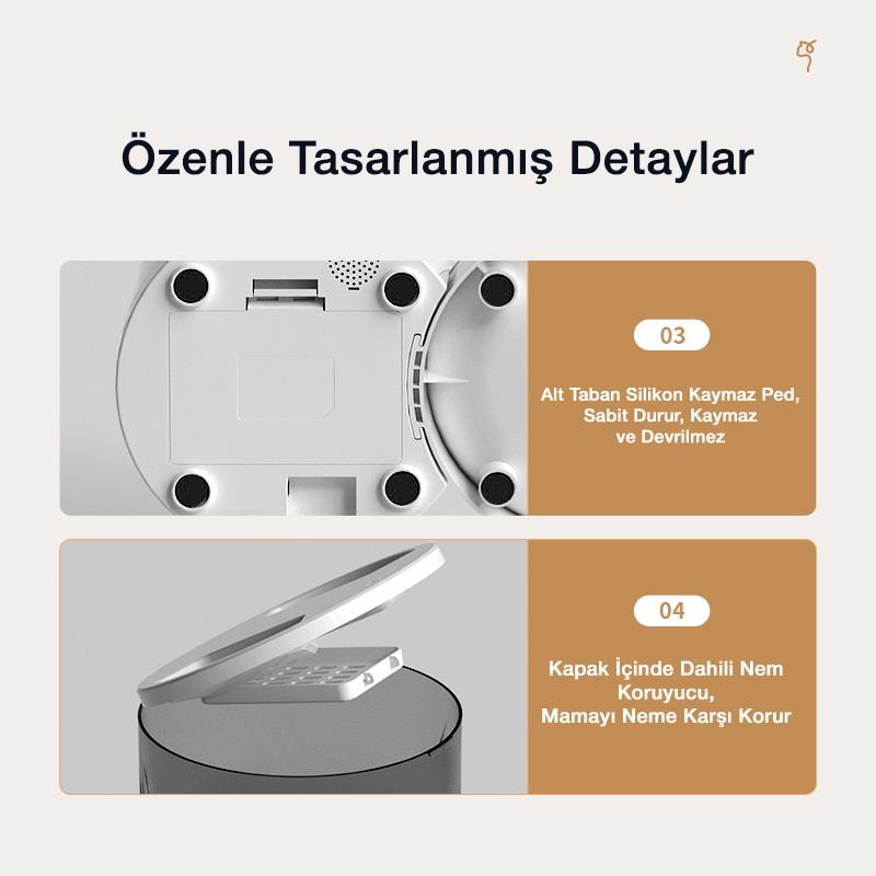 Petfit DU3L-WE 3L Wi-Fi Akıllı Otomatik Kedi Köpek Mama Kabı Besleme Ünitesi (Sesli Komut+Çelik Kase+APP Kontrol)