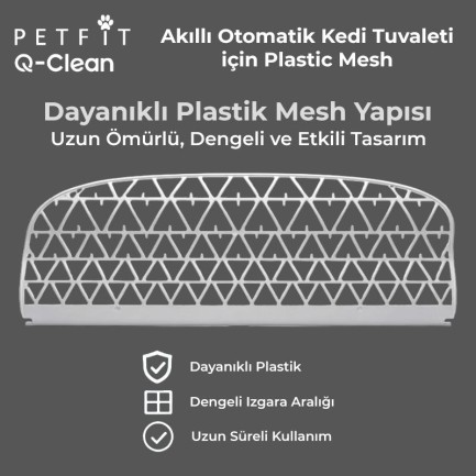 Petfit Q-Clean Akıllı Otomatik Kedi Tuvaleti İçin Plastic Mesh - Thumbnail