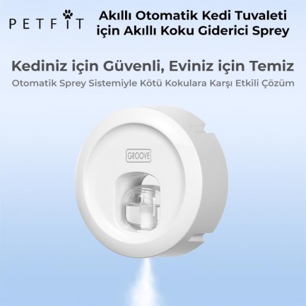 Petfit Ti+ Akıllı Otomatik Kedi Tuvaleti İçin Akıllı Koku Spreyi Şişesi + 3 Adet Parfüm Seti - Thumbnail