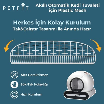 Petfit Ti+ Akıllı Otomatik Kedi Tuvaleti İçin Plastic Mesh - Thumbnail