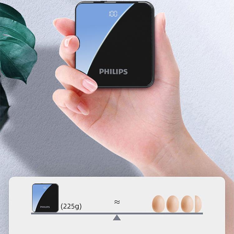 Philips 22.5W PD 4 Portlu 10000 mAh LED Göstergeli Taşınabilir Hızlı Şarj Cihazı Powerbank