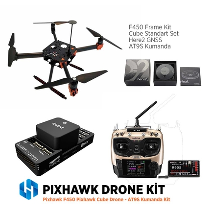 Pixhawk - Pixhawk F450 Pixhawk Cube Drone - AT9S Kumanda Kit