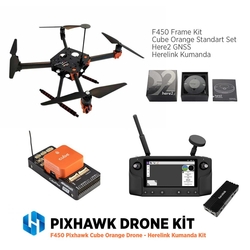 Pixhawk - Pixhawk F450 Pixhawk Cube Orange Drone - Herelink Kumanda Kit