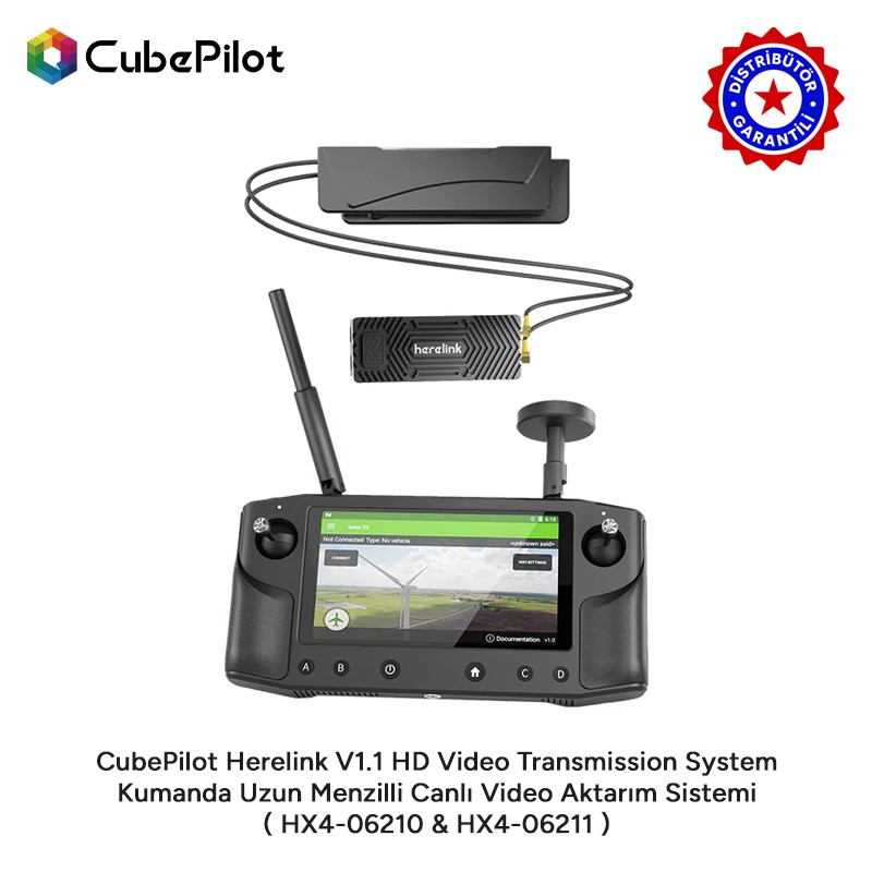 CubePilot Pixhawk Herelink V1.1 HD Video Transmission System Kumanda Uzun Menzilli Canlı Video Aktarım Sistemi ( HX4-06210 & HX4-06211 )